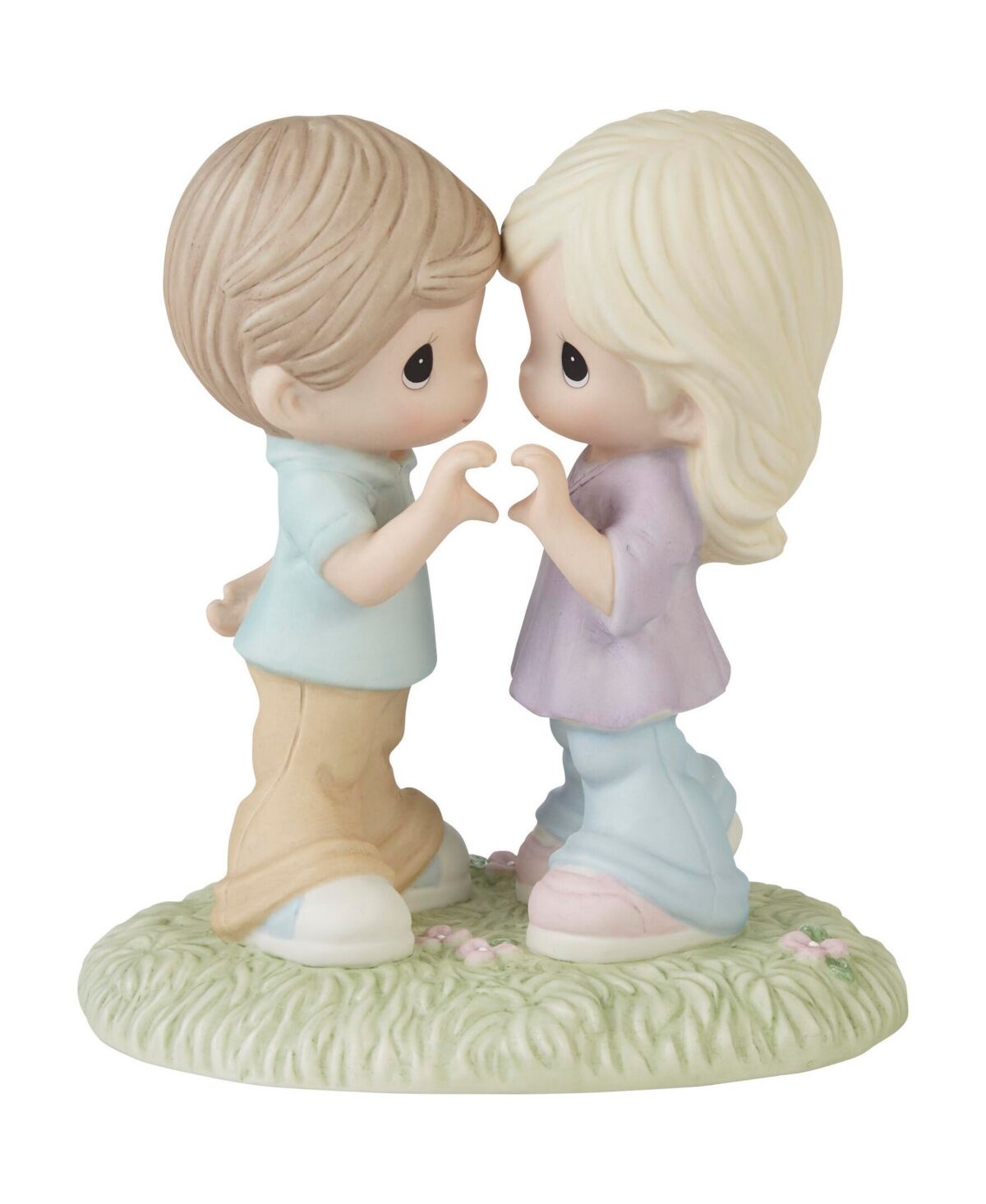 Precious Moments Love Will Keep Us Together Bisque Porcelain Figurine - Multicolored