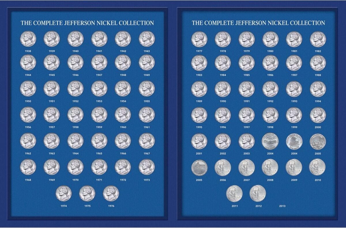 American Coin Treasures Jefferson Nickel Year Collection 1938-2017 - Multi