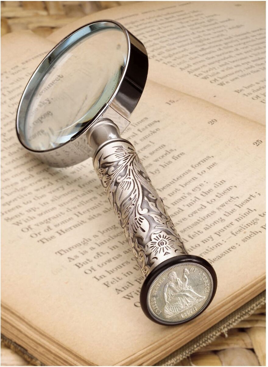 American Coin Treasures Silver Seated Liberty Dime Magnifying Glass - Multi