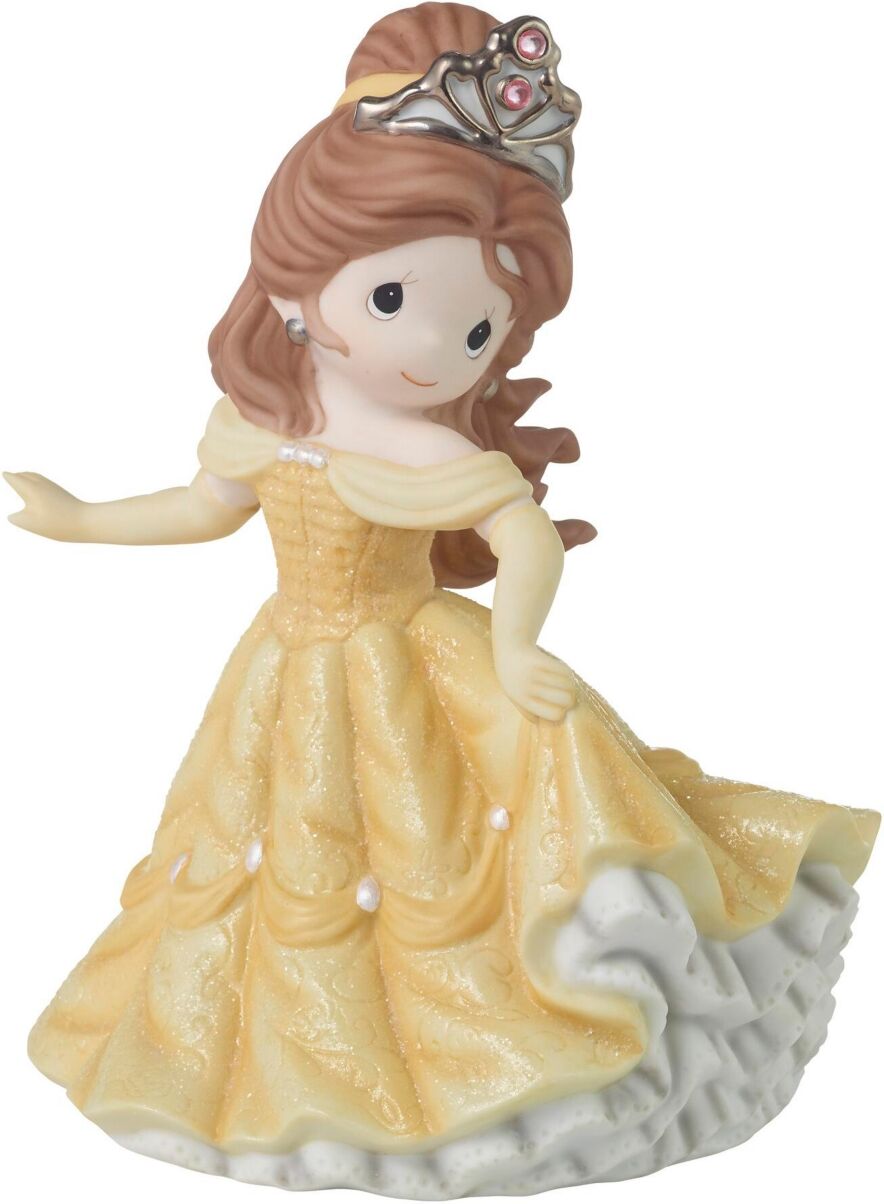 Precious Moments 100th Anniversary Celebration Disney 100 Belle Bisque Porcelain Limited Edition Figurine - Multicolored