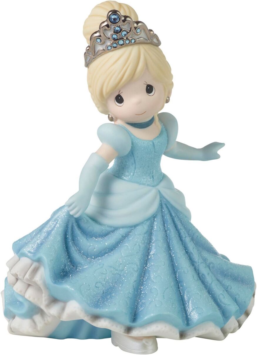 Precious Moments 100th Anniversary Celebration Disney 100 Cinderella Bisque Porcelain Limited Edition Figurine - Multicolored