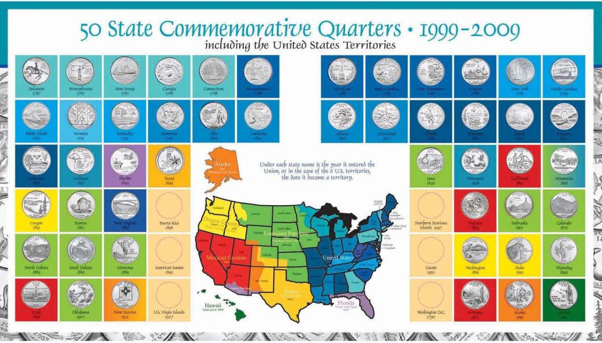 American Coin Treasures Complete Statehood Quarter Collection - Multi