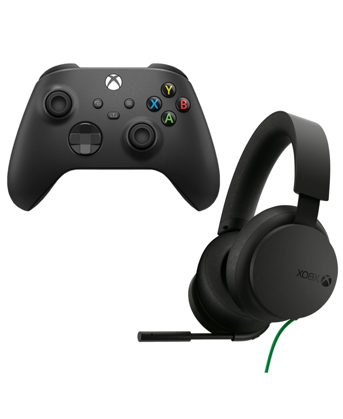 Xbox Series X/S Controller with Universal Wired Headset - Black