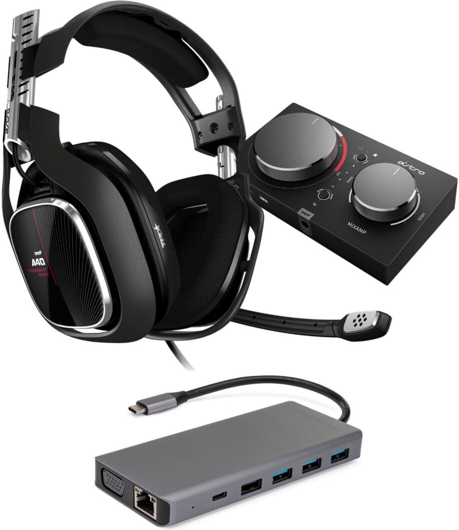 Logitech Astro Gaming A40 Tr Headset And Mixamp Pro Tr For Xbox One And Pc - Black