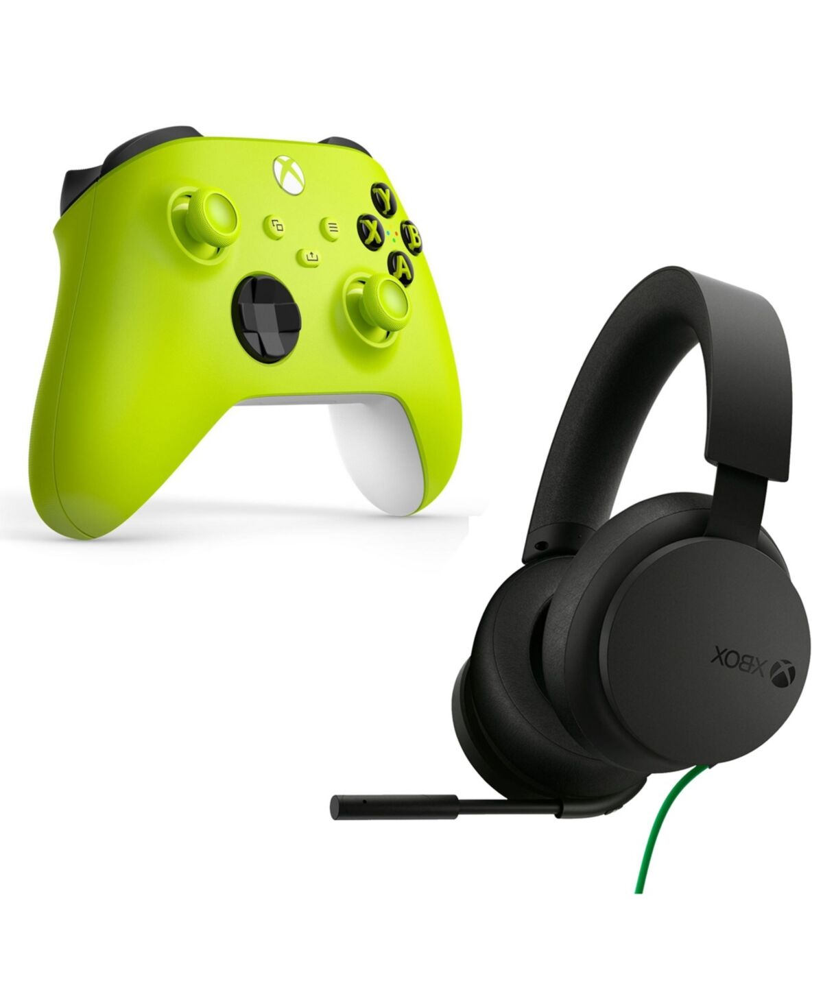 Xbox Series X/S Controller with Universal Wired Headset - Green