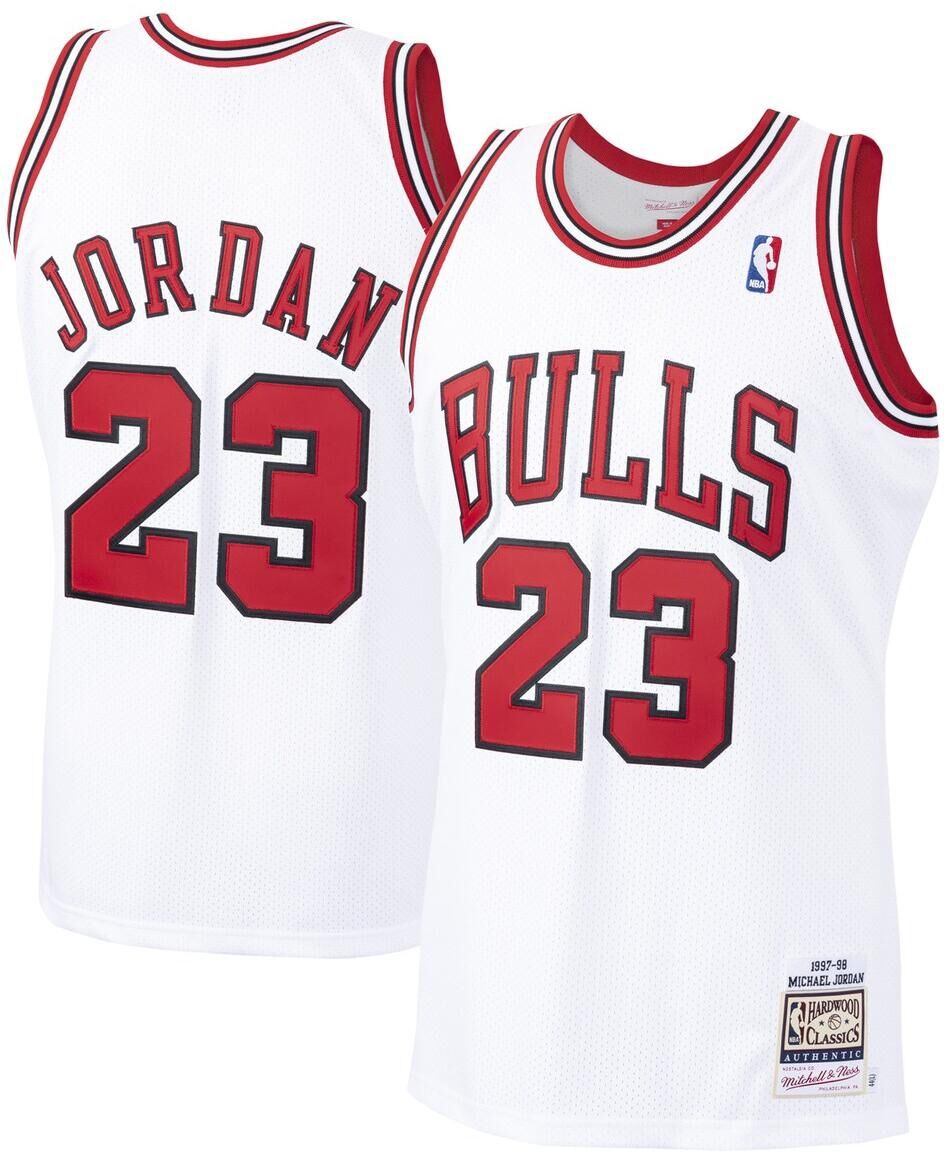 Mitchell & Ness Men's Chicago Bulls Michael Jordan Authentic Jersey - White