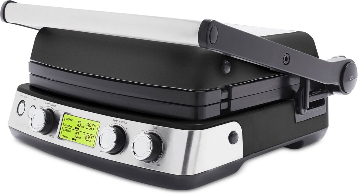 GreenPan Elite Multifunction Grill, Griddle & Waffle Maker - Black