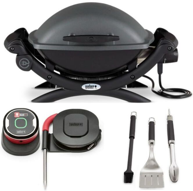 Weber Q 1400 Electric Grill Black All-In-One - Black