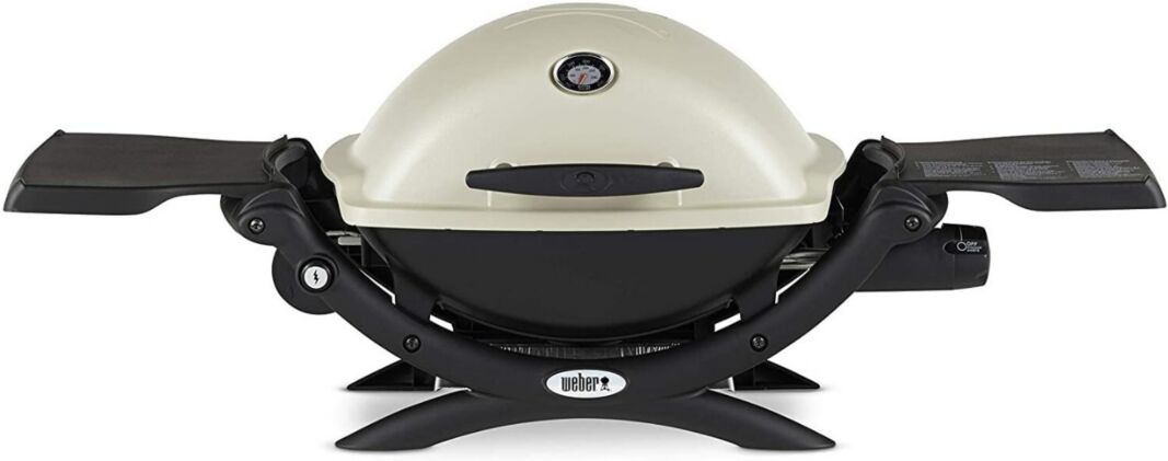 Weber Q1200 Liquid Propane Grill (Titanium) - Silver