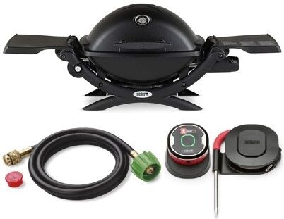 Weber Q 1200 Gas Grill Black Itech - Black