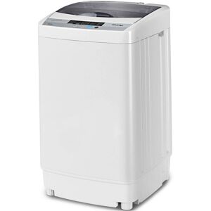 Costway Portable Compact Washing Machine 1.34 Cu.ft Spin Washer - White