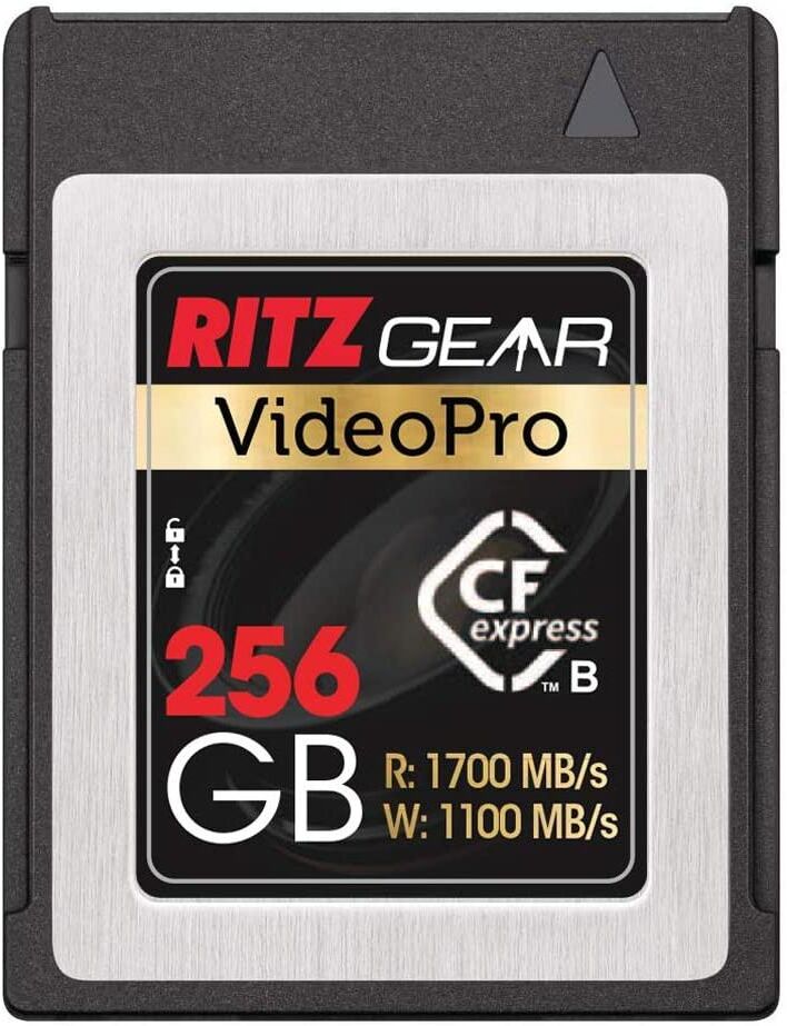 Ritz Gear Extreme Performance Video Pro 256GB 4K 8K Full Hd Sd Card - Black