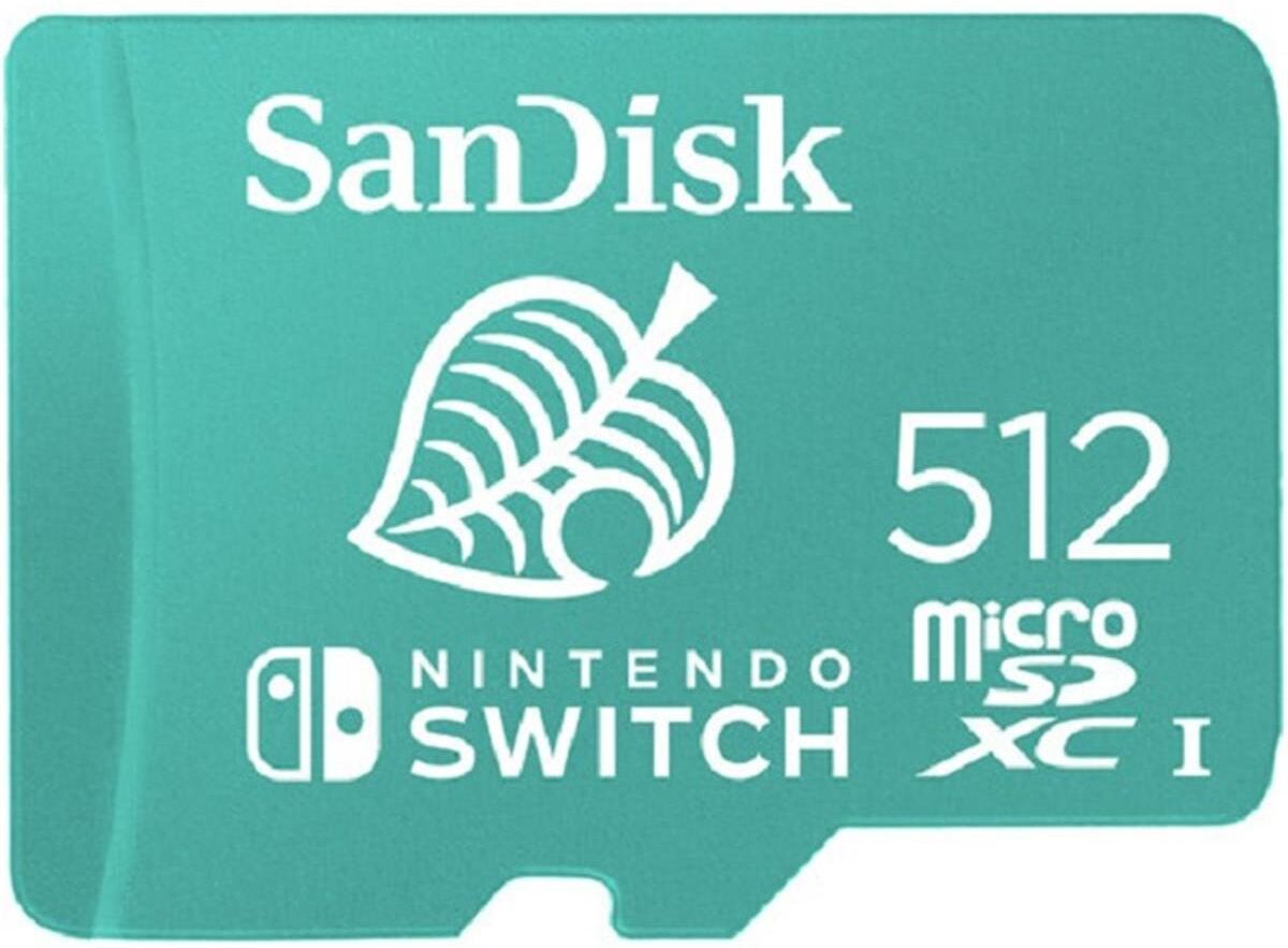 SanDisk Nintendo Micro Sd 512GB Memory Card - White