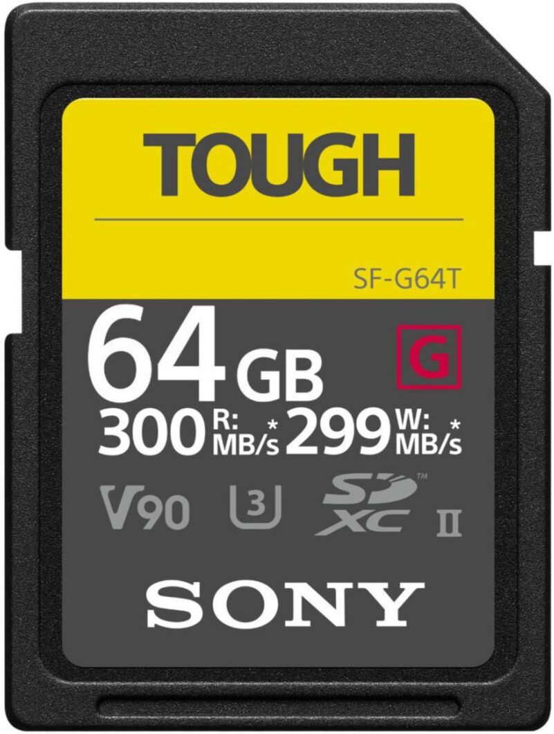 Sony 64Gb Uhs-Ii Tough G-Series Sd Card - Black