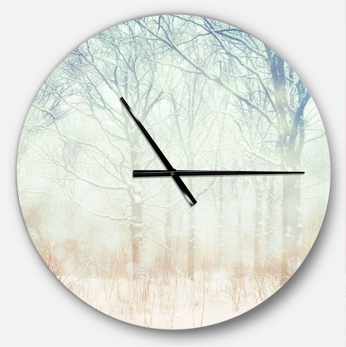 Design Art Designart Oversized Landscapes Round Metal Wall Clock - Multicolor