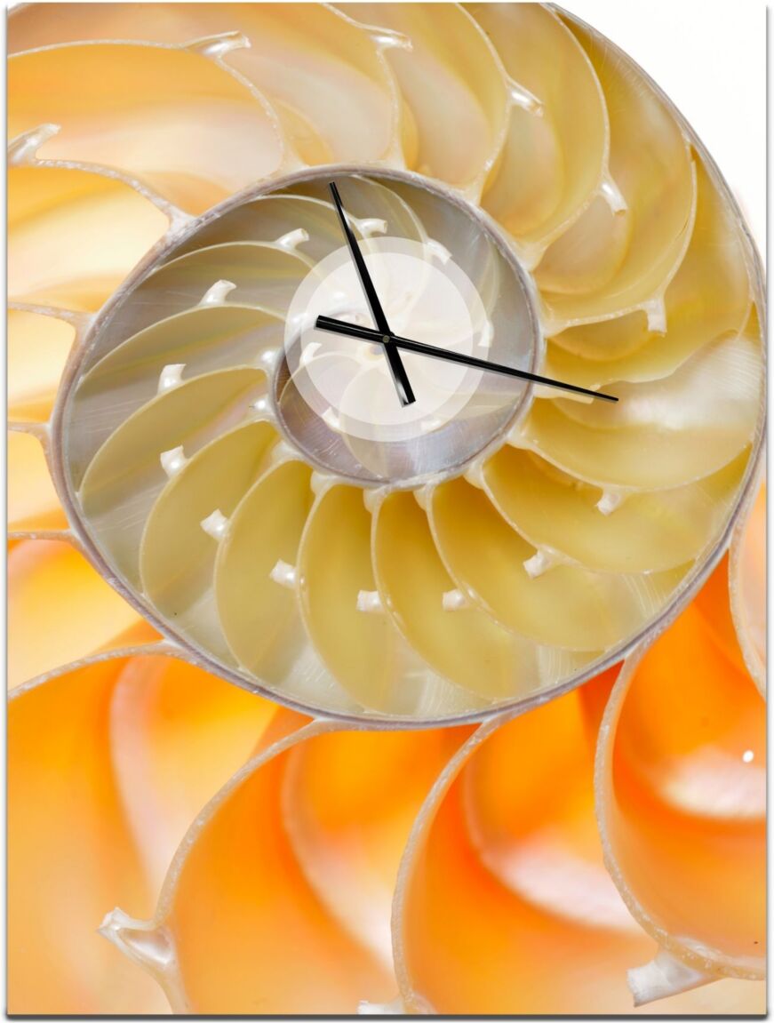 Design Art Designart Oversized Coastal Metal Wall Clock - Orange