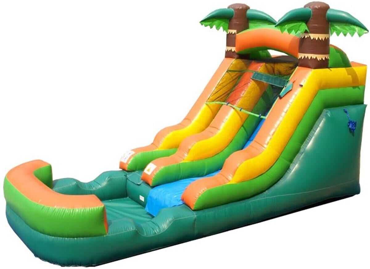 Pogo Bounce House Inflatable Water Slide for Kids (Without Blower) - 21' x 9' x 12' Foot Backyard Inflatable Slide for Summer Fun - Slide with Water P