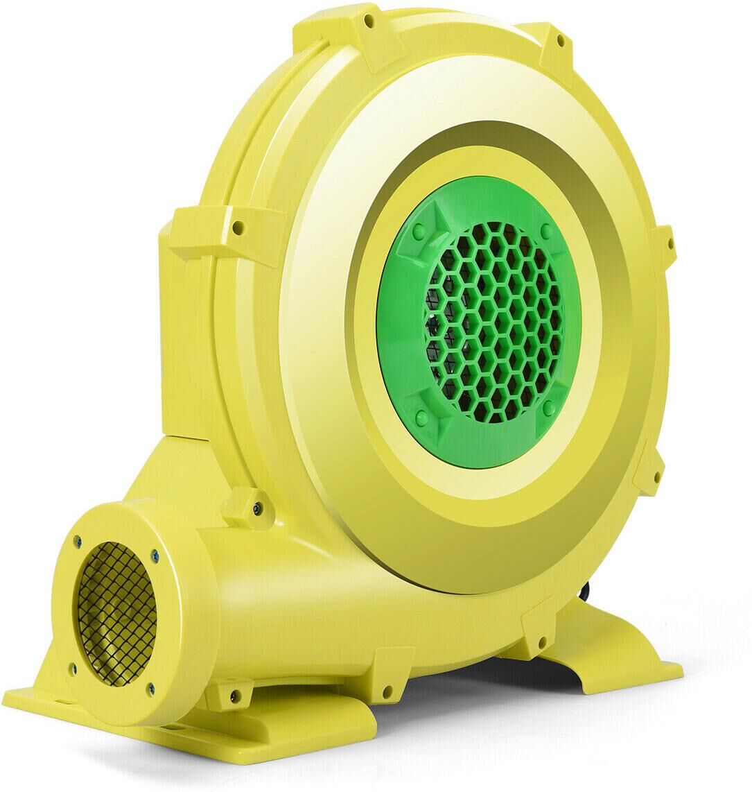 Costway Air Blower Pump Fan 950 Watt 1.25HP For Inflatable Bounce House Bouncy Castle - Yellow