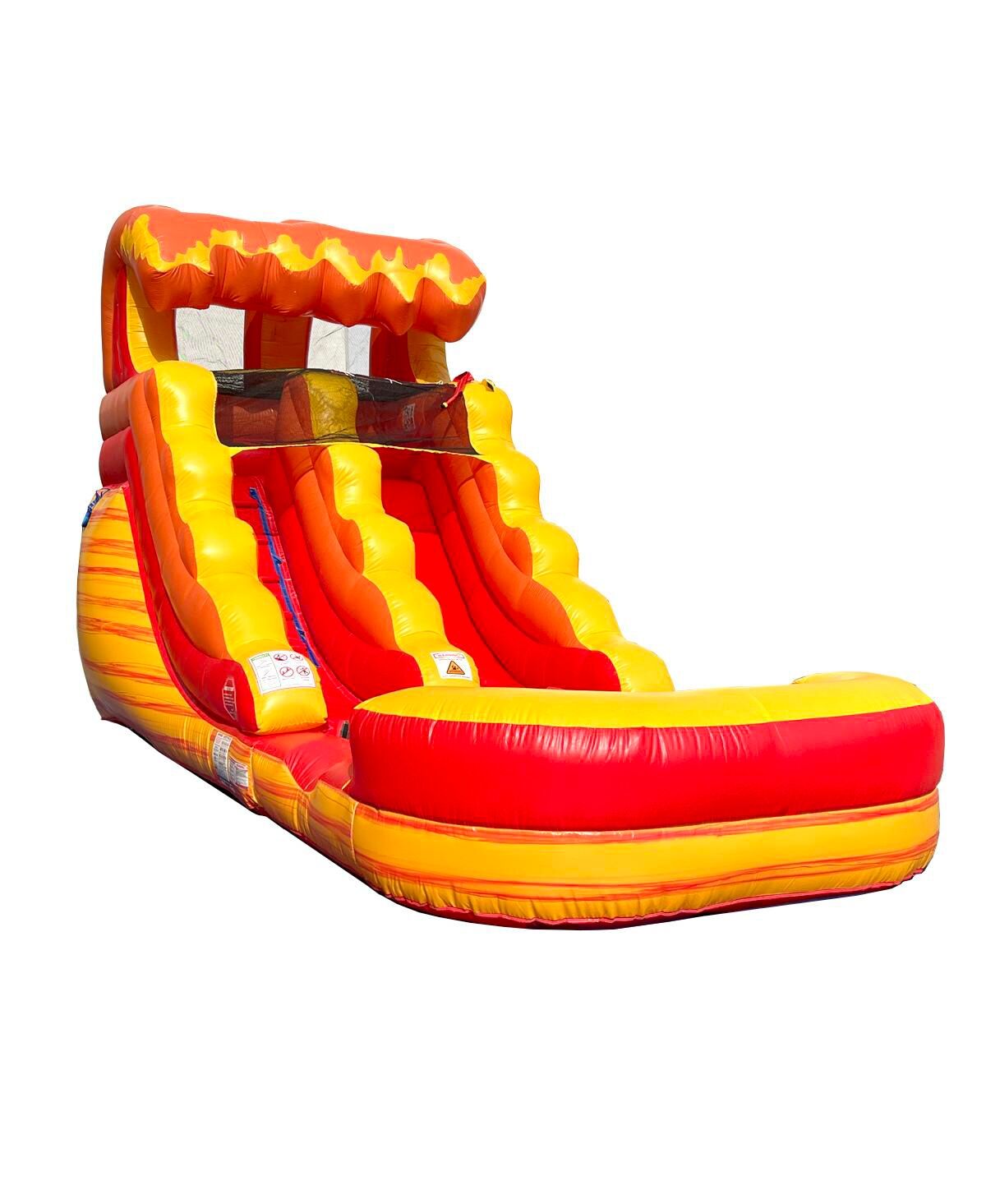 Pogo Bounce House Inflatable Water Slide for Kids (Without Blower) - 21' x 9' x 12' Foot Backyard Inflatable Slide for Summer Fun - Slide with Water P