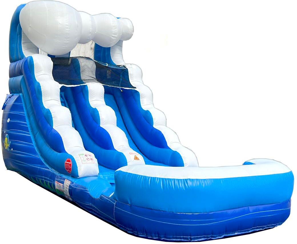 Pogo Bounce House Inflatable Water Slide for Kids (Without Blower) - 21' x 9' x 12' Foot Backyard Inflatable Slide for Summer Fun - Slide with Water P