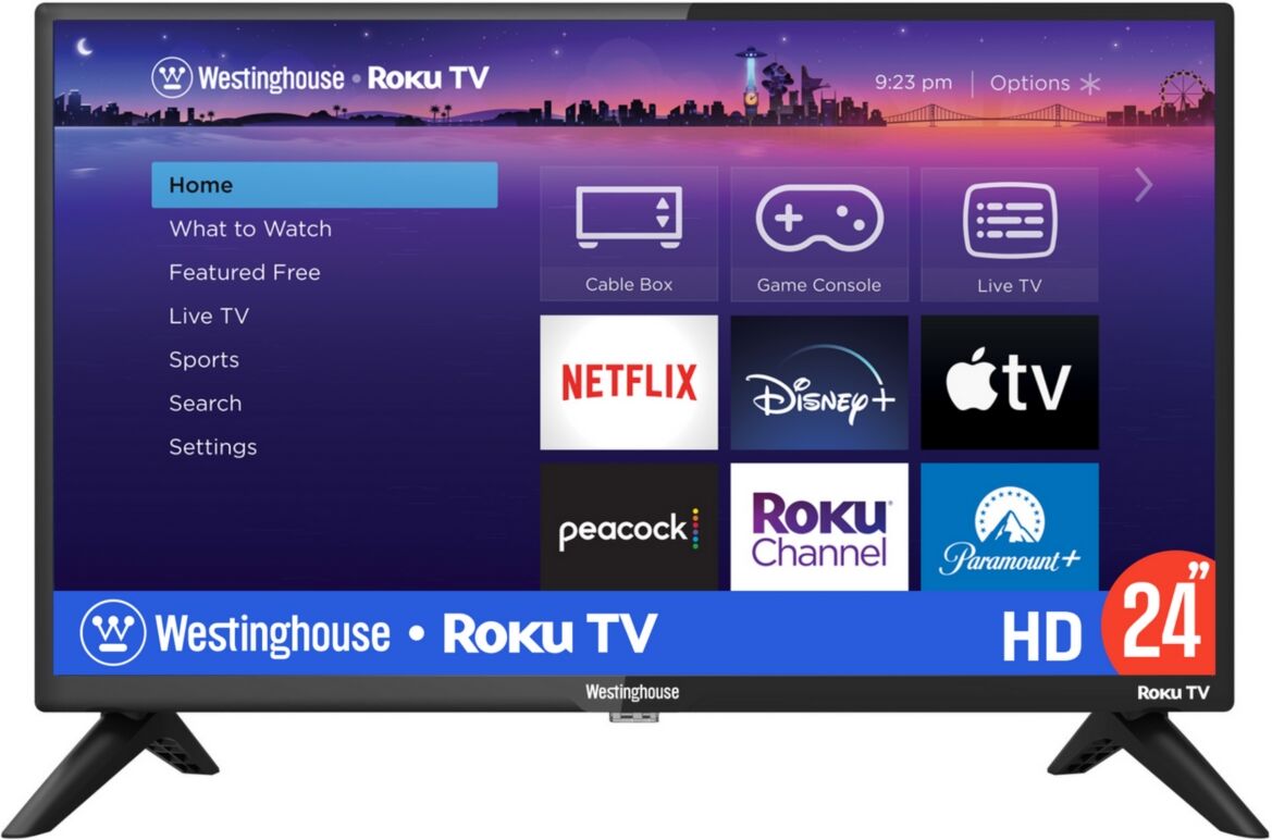 Westinghouse 24 inch Hd Smart Roku Tv - Black