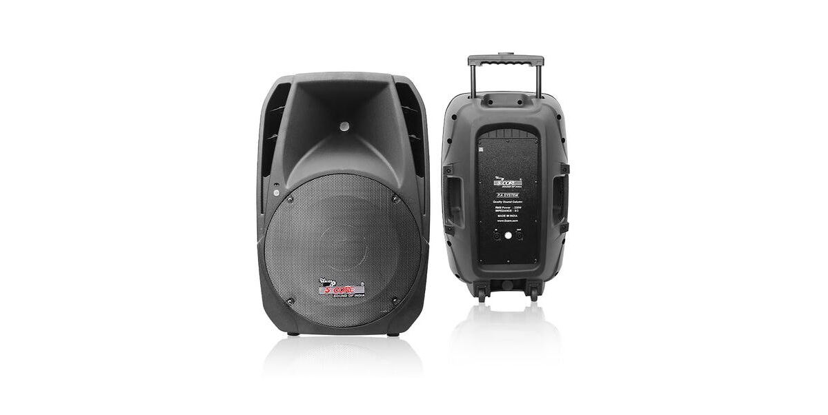5 Core Dj speakers 15 Inch Pa Speaker System 250W Rms Indoor Outdoor Pa System Tough Abs Cabinet Speakon Connection 8 Ohm Party Sound System -Pc 42 -