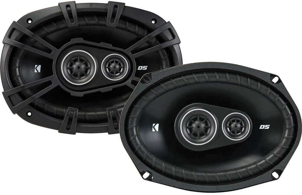 Kicker Ds Series 6x9 3-Way Car Speakers - Black