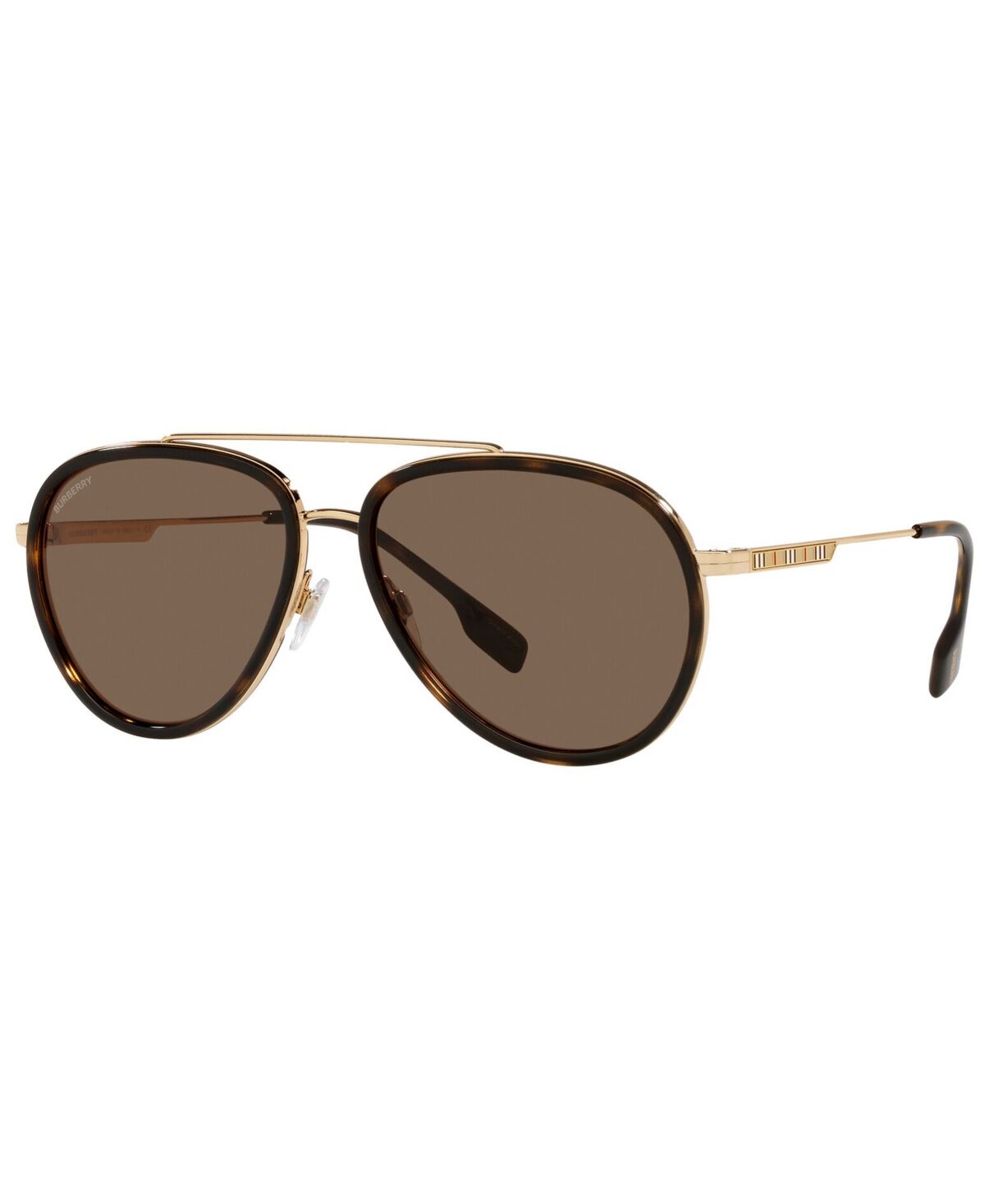 Burberry Men's Oliver Sunglasses, BE3125 59 - GOLD/DARK BROWN