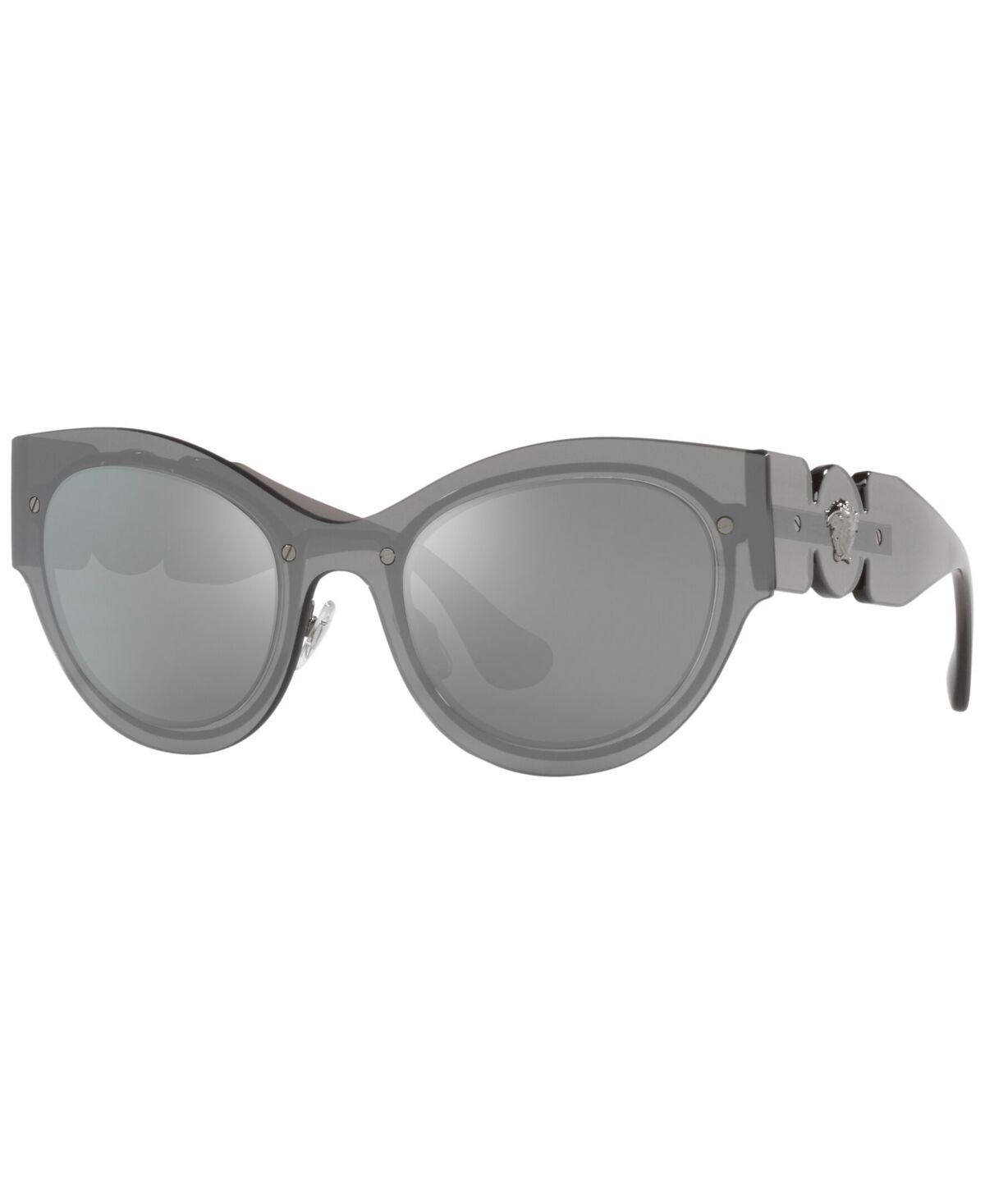 Versace Women's Sunglasses, VE2234 - Transparent Gray Mirror Silver-Tone