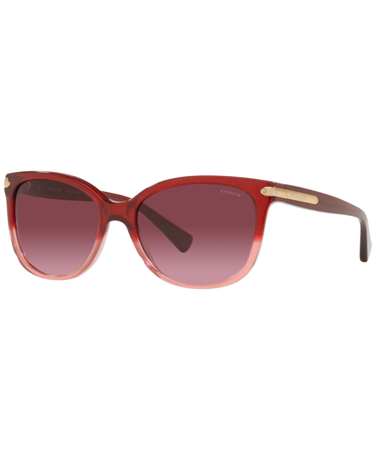 Coach Women's Sunglasses, HC8132 - Shimmer Burgundy Pink Gradient