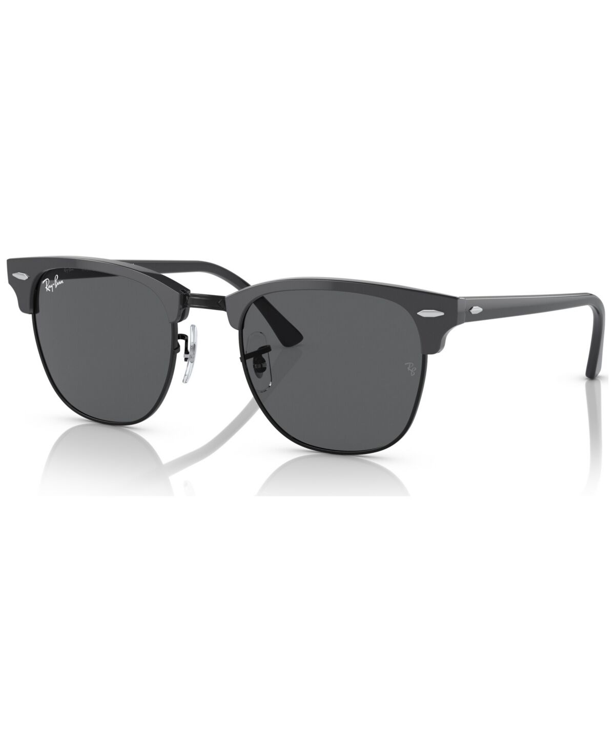 Ray-Ban Sunglasses, RB3016 Clubmaster - GRAY ON BLACK