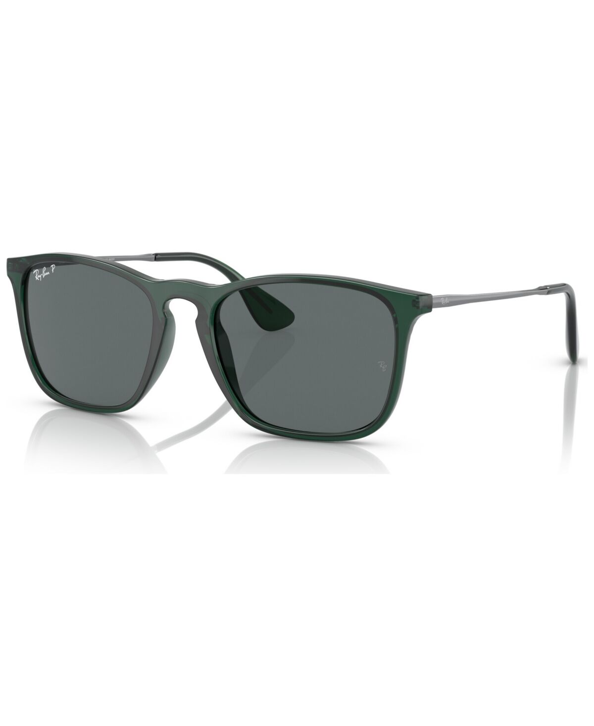 Ray-Ban Men's Polarized Sunglasses, RB4187 - Transparent Green