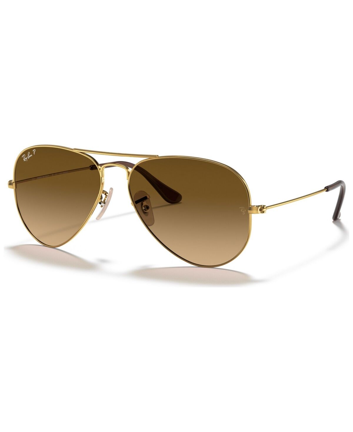 Ray-Ban Unisex Polarized Sunglasses, RB3025 Aviator Classic - GOLD/BROWN POLAR