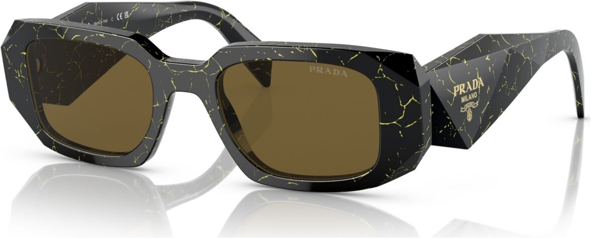 Prada Women's Sunglasses, Pr 17WS - Black, Yellow Marble