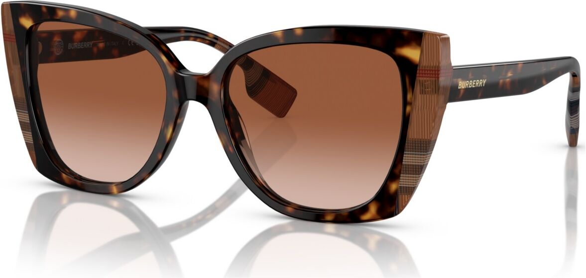 Burberry Women's Sunglasses, BE4393 Meryl - Dark Havana, Check Brown