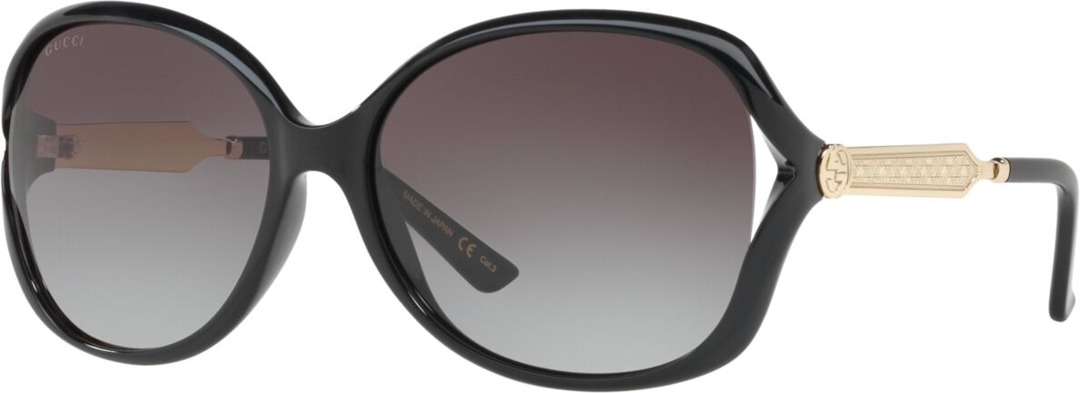 Gucci Sunglasses, GG0076S - BLACK/GREY GRADIENT