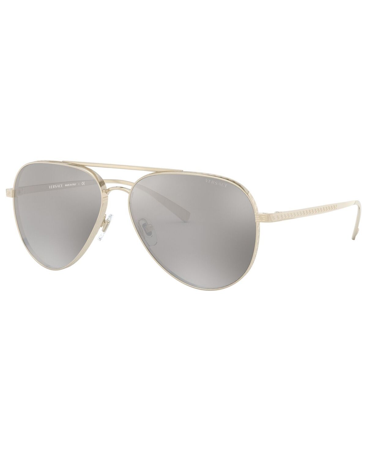 Versace Sunglasses, VE2217 59 - PALE GOLD/LIGHT GREY MIRROR SILVER