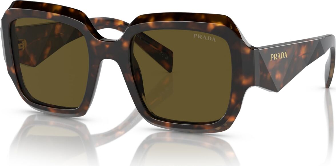 Prada Women's Low Bridge Fit Sunglasses, Pr 28ZSF - Sage, Honey Tortoise