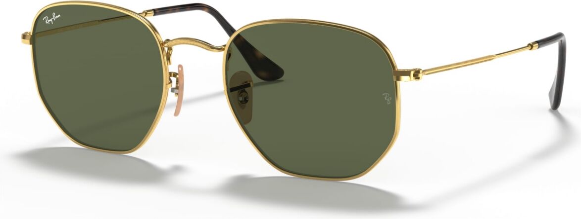 Ray-Ban Sunglasses, RB3548N Hexagonal Flat Lenses - GOLD/GREEN