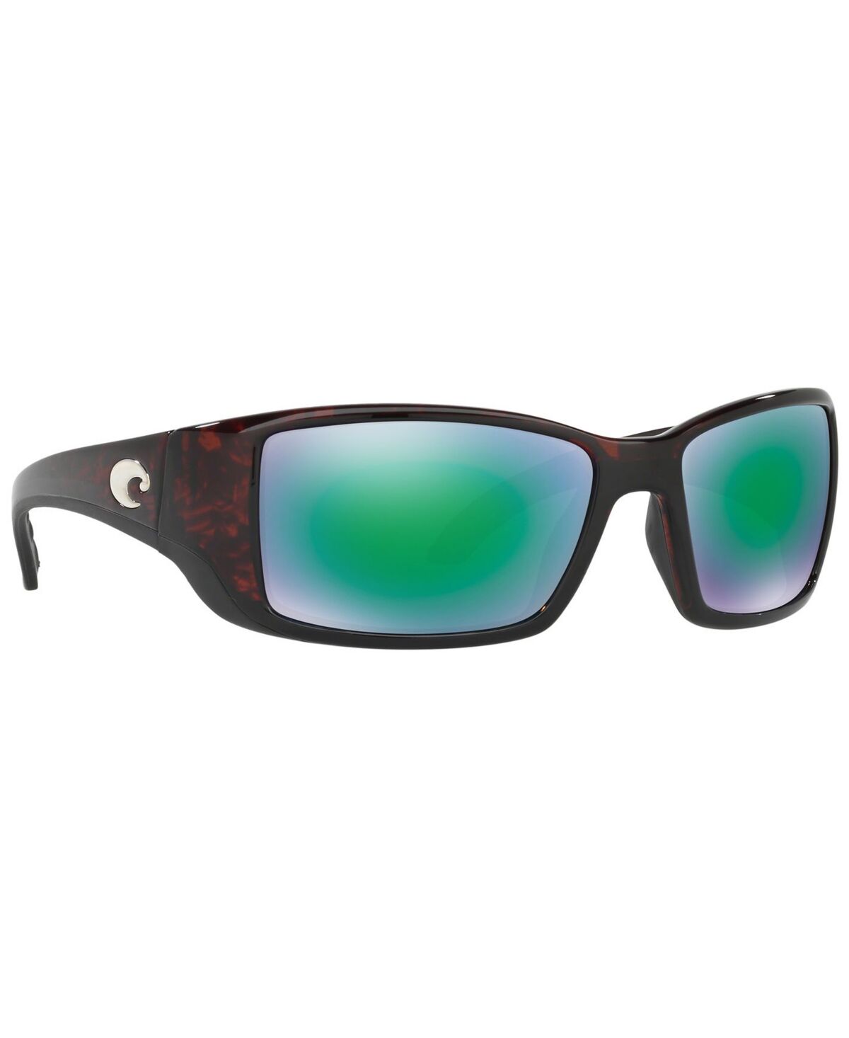 Costa Del Mar Polarized Sunglasses, Blackfin - BLACK MATTE/ BLUE POLAR