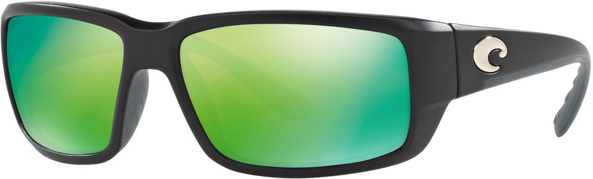 Costa Del Mar Polarized Sunglasses, Fantail 59P - BLACK/ GREEN MIRROR POLAR