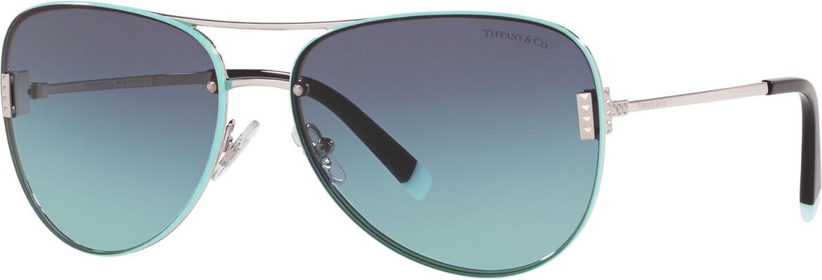 Tiffany & Co. Sunglasses, TF3066 - SILVER/AZURE GRADIENT BLUE