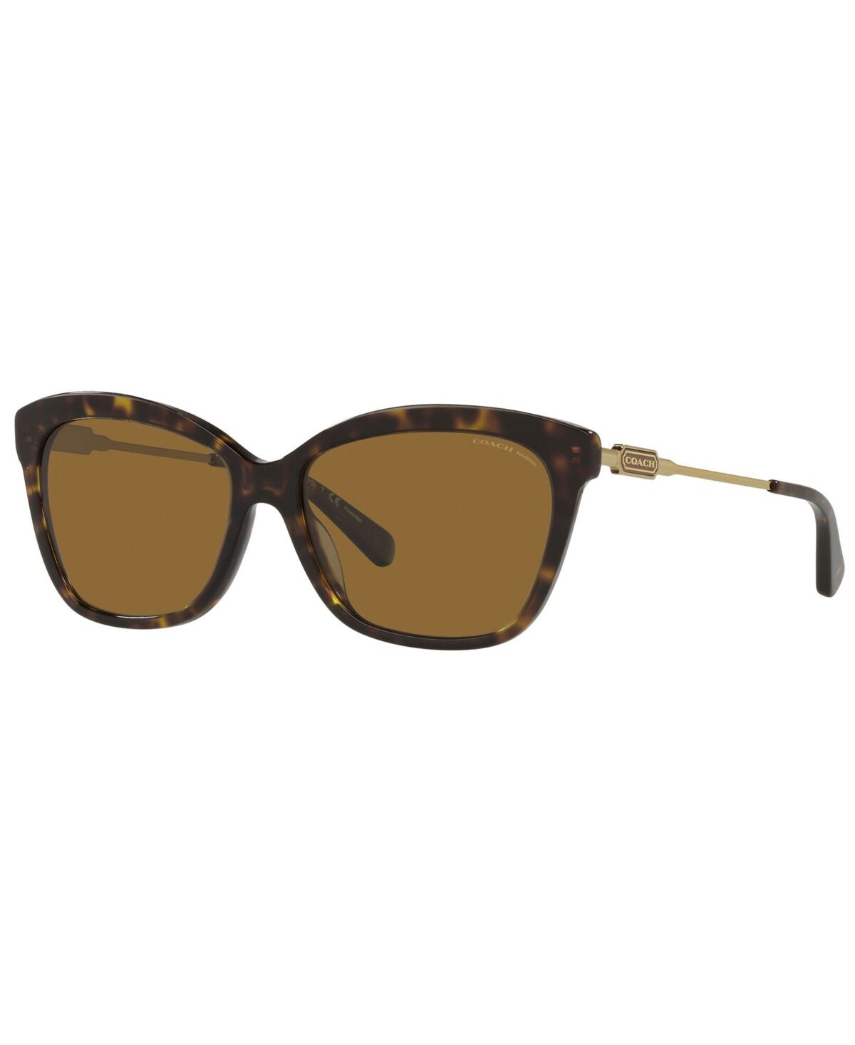 Coach Women's Polarized Sunglasses, HC8305 57 L1168 - DARK TORTOISE/BROWN POLAR