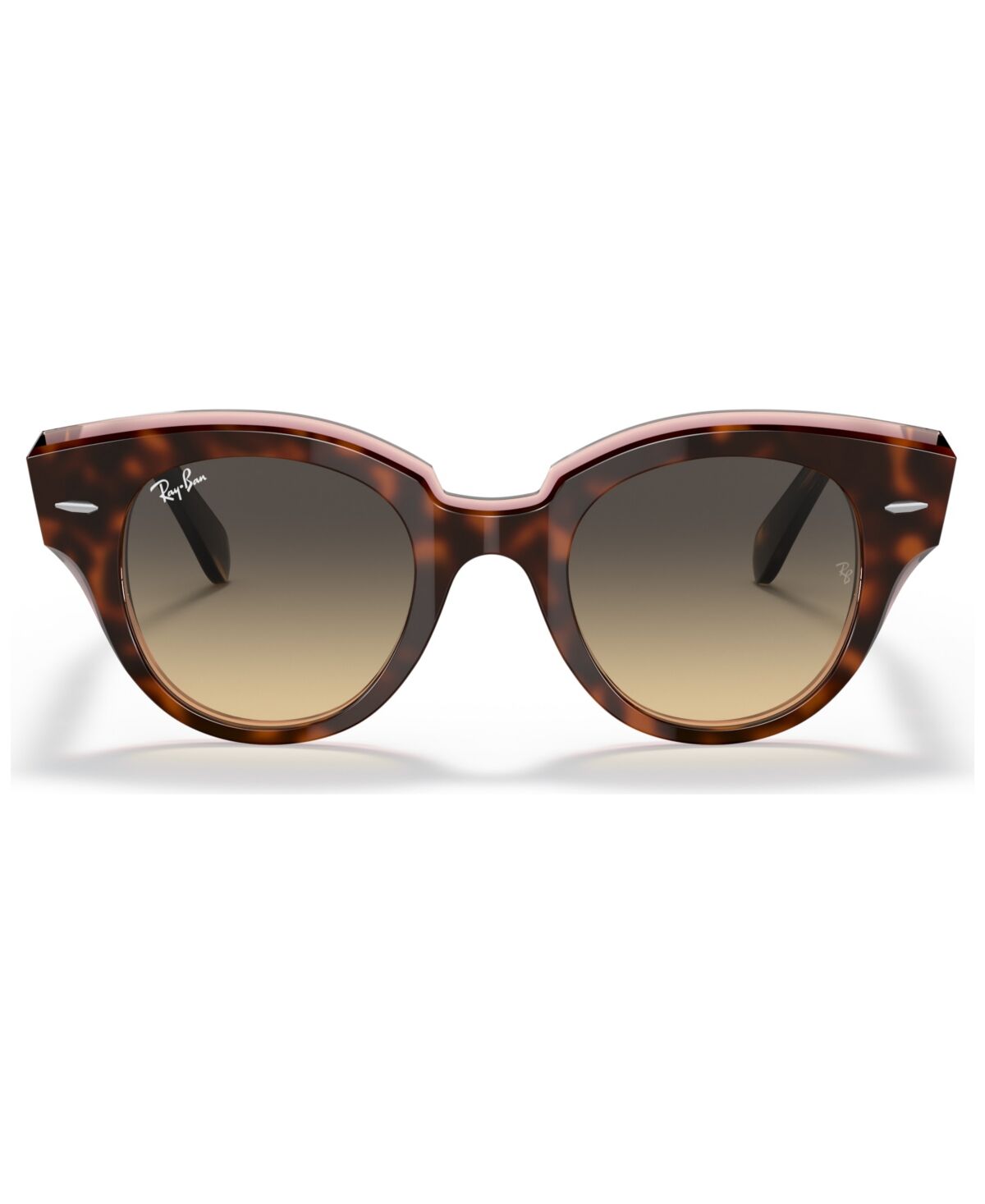 Ray-Ban Sunglasses, Roundabout RB2192 - HAVANA ON TRANSPARENT PINK/BROWN GRADIEN