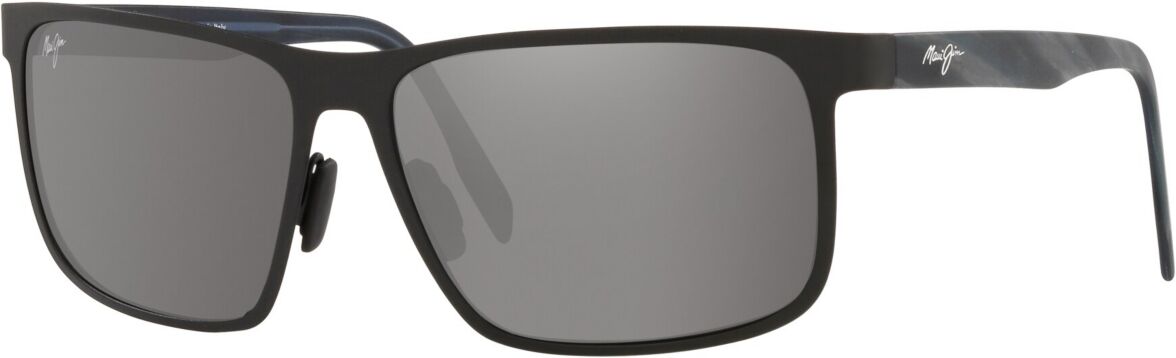 Maui Jim Men's Polarized Sunglasses, MJ000671 61 Wana - Black Matte