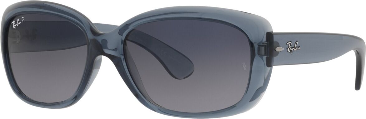 Ray-Ban Women's Polarized Sunglasses, RB4101 Jackie Ohh 58 - Transparent Blue