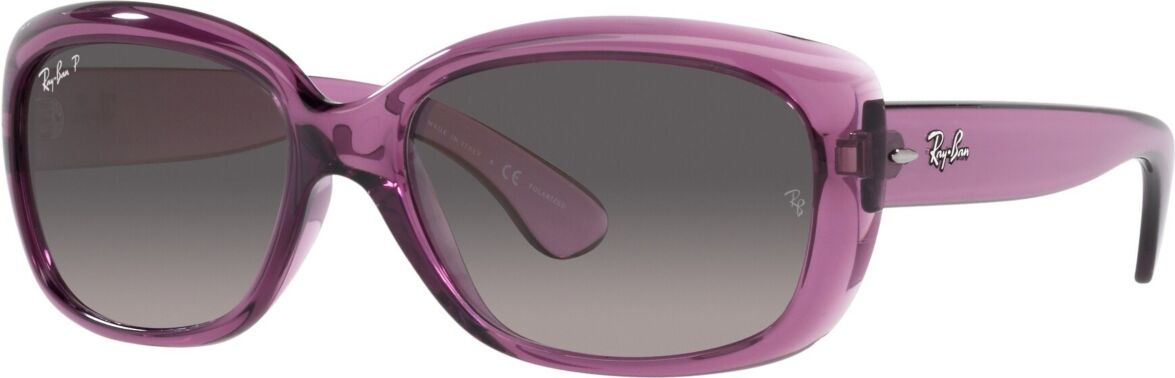 Ray-Ban Women's Polarized Sunglasses, RB4101 Jackie Ohh 58 - Transparent Violet