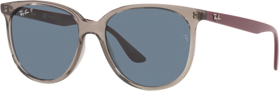 Ray-Ban Women's Polarized Sunglasses, RB4378 54 - Transparent Gray