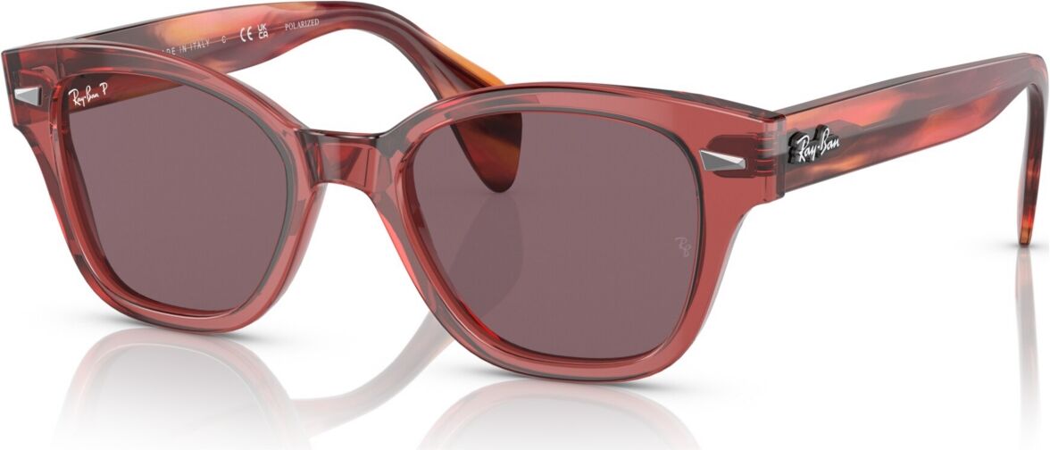 Ray-Ban Unisex Polarized Sunglasses, RB0880S52-p - Transparent Pink