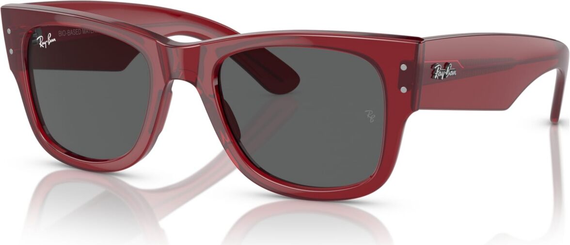 Ray-Ban Unisex Mega Wayfarer Sunglasses, RB0840S - Transparent Red